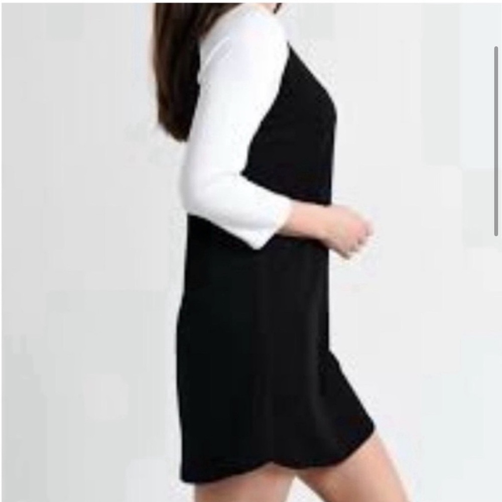 BB Dakota 7th Inning Stretch Baseball Dress Raglan Black/White-Medium - NWT - Picture 2 of 11